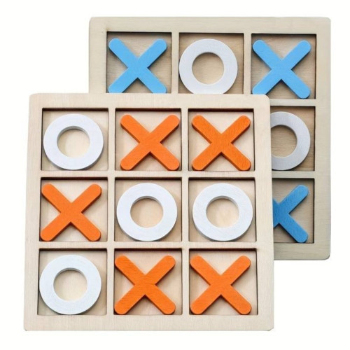 Domácnost a zábava - Dřevěná stolní hra XOXO - piškvorky na cesty