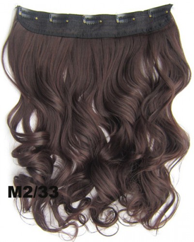 Prodlužování vlasů a účesy - Clip in pás vlasů - lokny 55 cm - odstín M2/33