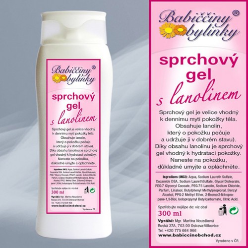 Krása - Sprchový gel s lanolinem, 300 ml