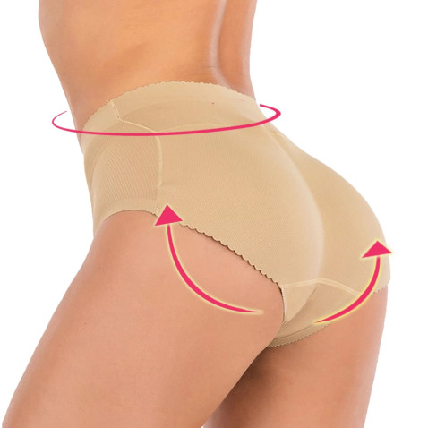 Push up tvarovací kalhotky se středním pasem tělové
