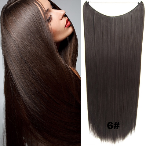 Flip in vlasy - 60 cm dlouhý pás vlasů - odstín 6